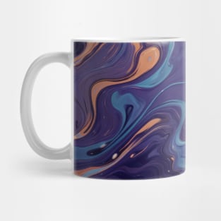 Stylized Surface of Liquid Violet Stone Mug